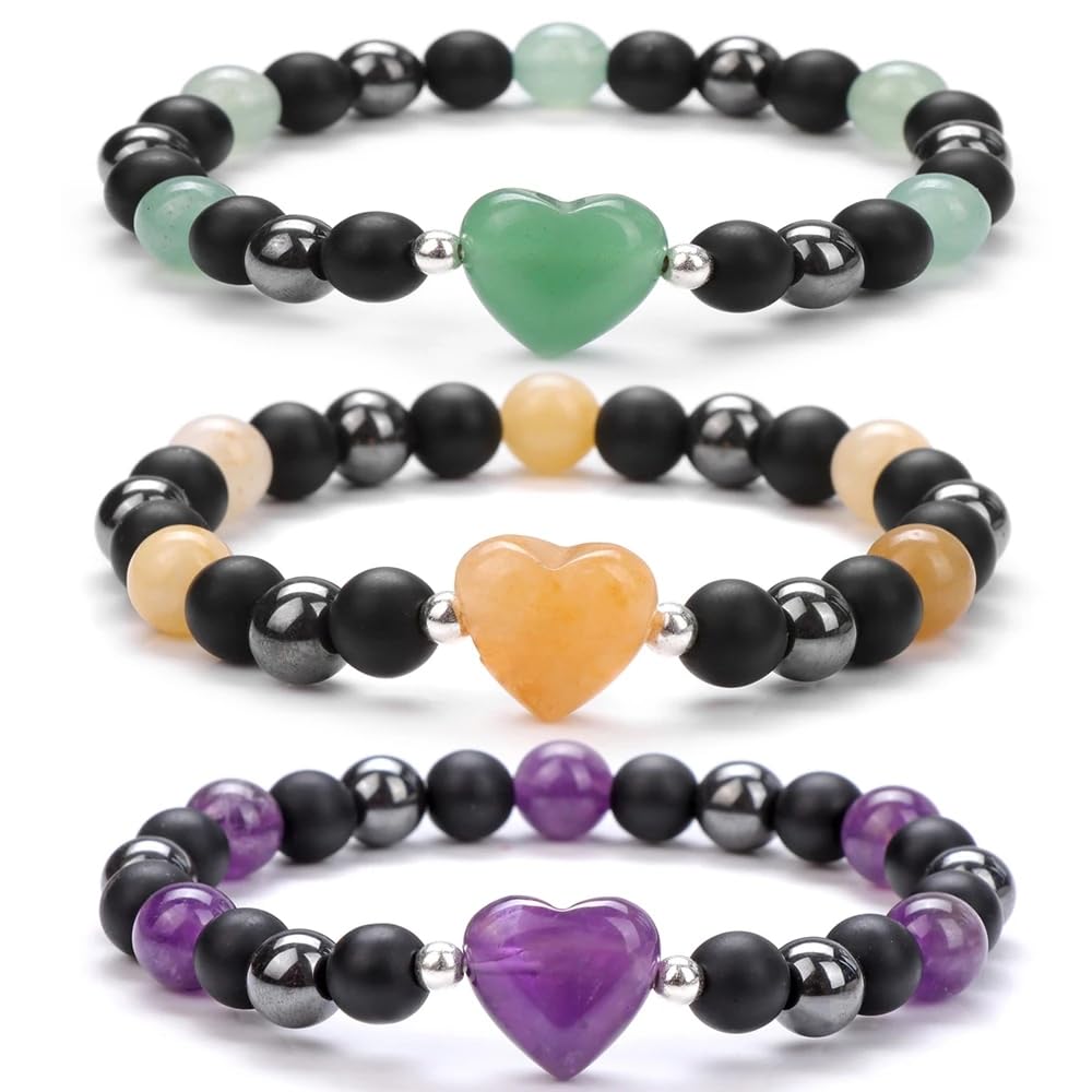 Natural Heart Shaped Tiger Eye Stone Beads 10mm Loose Crystal Healing Beads for DIY Necklace Bracelet Making Gemstone Craft Supplies