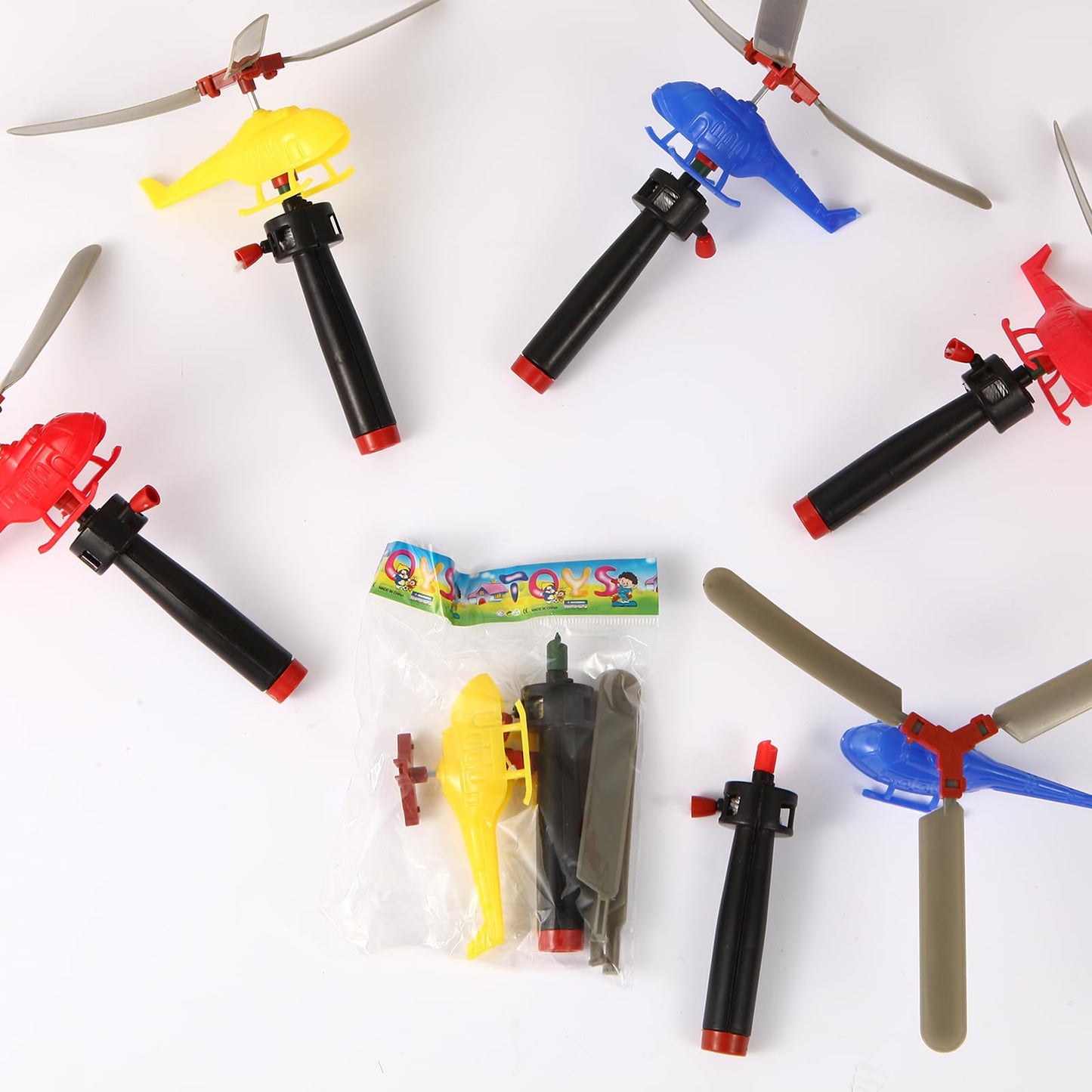 VETE 8 Pack Planes Toys Flying Toy Helicopter for Kids Toddlers, 360° Rotating Helicopter Airplane Toys for Boys Girls, Bulk Toys Party Favors Classroom Prizes, Pinata Fillers,Goodie Bag Stuffers