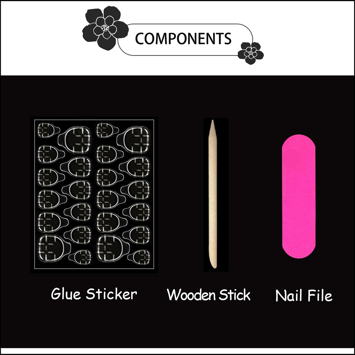 Green Press on Short Square Glitter Nails With Designs - Bling Coffin Acrylic Full Cover Glossy Artificial Stick on Nails for Women Manicure - 24pcs