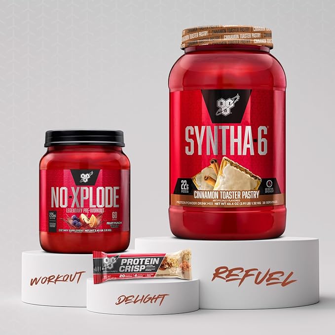 BSN SYNTHA-6 Whey Protein Powder with Micellar Casein, Milk Isolate, Cinnamon Toaster Pastry, 28 Servings (Packaging May Vary)