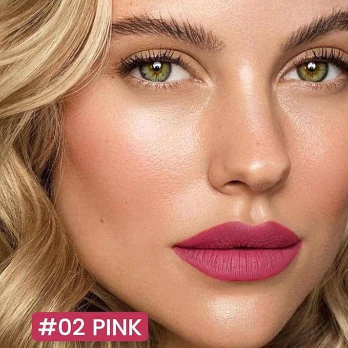 Kaely Pink Longwear Liquid Lip Liner Waterproof, 24 Hour Long Lasting Lip Liner Stain Marker Pen, 2-in-1 Matte Semi Permanent Lipliner & Lipstick, Vegan & Cruelty-Free, 02