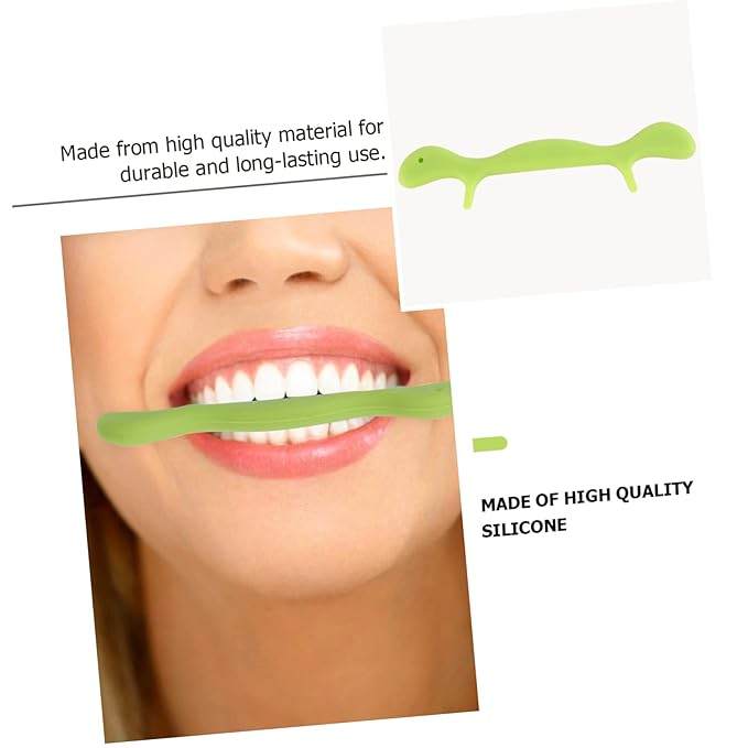 FRCOLOR 2pcs Smile Trainer Silicone Face Portable Mouth Muscle Tightener for Cheek Chin Exercise Healthy Material for Youthful Vibrant Faces Easy to Use Compact Design