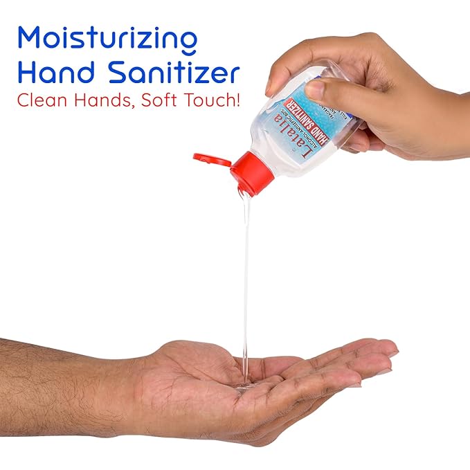 Latalia Mini Hand Sanitizer Travel Size Pack of 144 | 1.85 fl oz with 80% Alcohol Small Hand Sanitizer Bulk For Non-Sticky, Unscented, Gentle & Fresh Hands Anytime