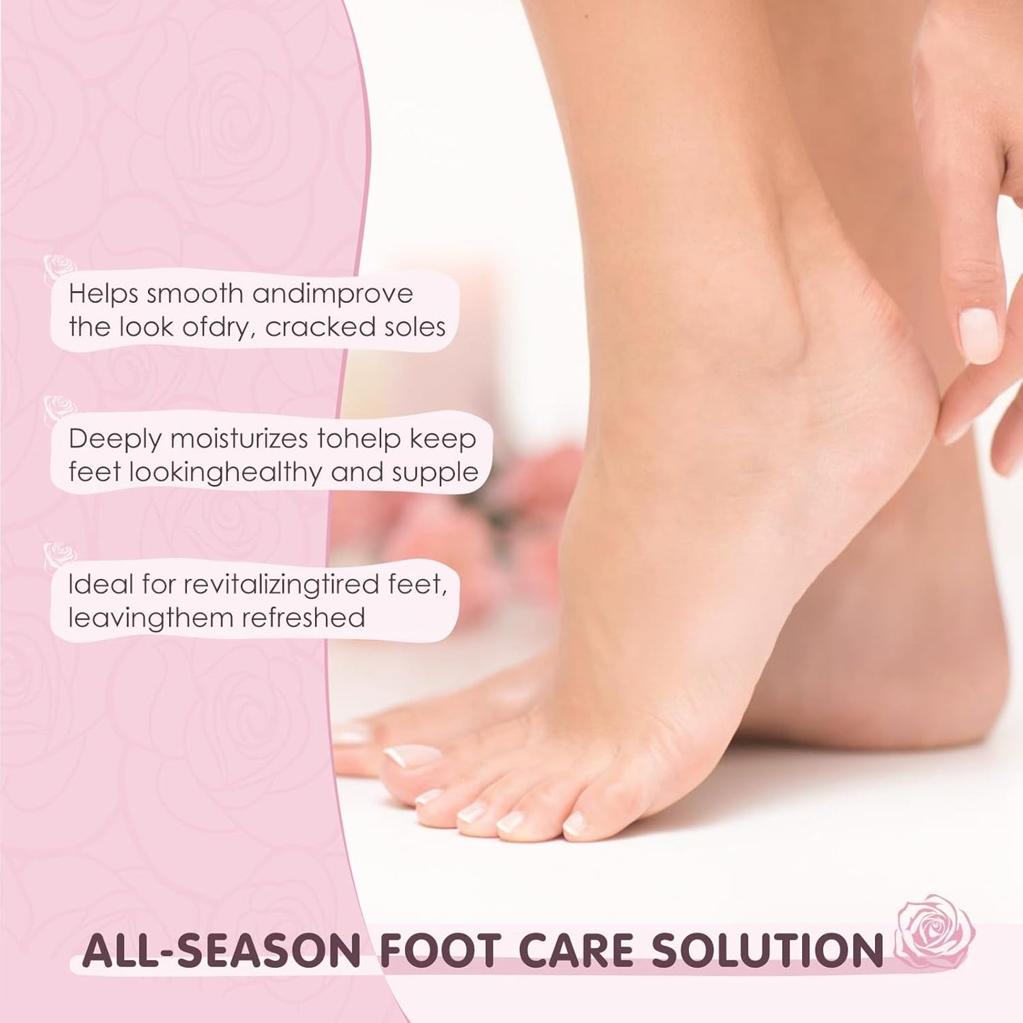 AUSLKA Moisturizing Foot Mask, Moisturizing Socks, Hydrating Moisturizer Sock for Dry Cracked Feet Heel, Leave Your Feet Moisture and Smooth(Shea Butter) - 6 Packs