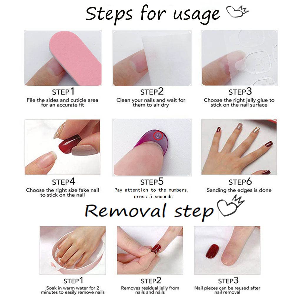 Foccna Green Long Fake Nails Tips Coffin Press on Snake Women's French False Glossy Daily Wear Artificail Nails for Gorgeous Nail Art Manicure Decoration