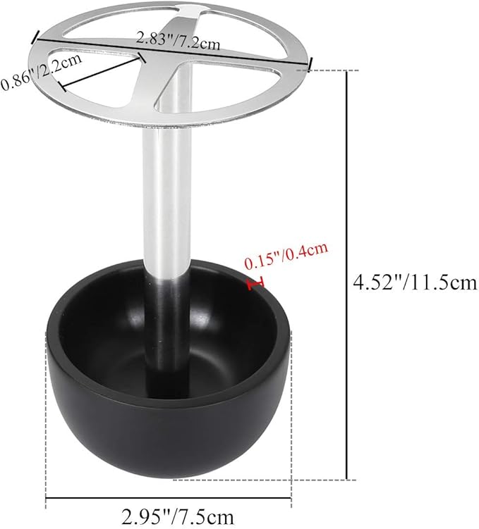 CozyCabin Toothbrush Holder Stand, for Razor, Bathroom Vanity Countertop, Stainless Steel Toothbrush Bathroom Organizer (Black)
