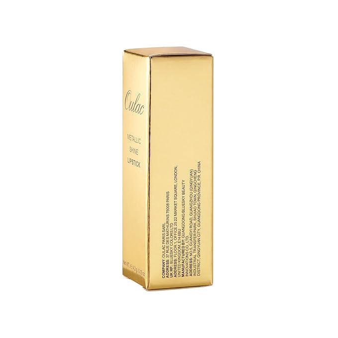 Oulac Matte Coral Lipstick with Glow Metallic Finish - Vegan Lipstick for Women, Creamy Texture, Hydrating Clean Beauty Formula, High-End Magnetic Hook Design, GM11 Aurora