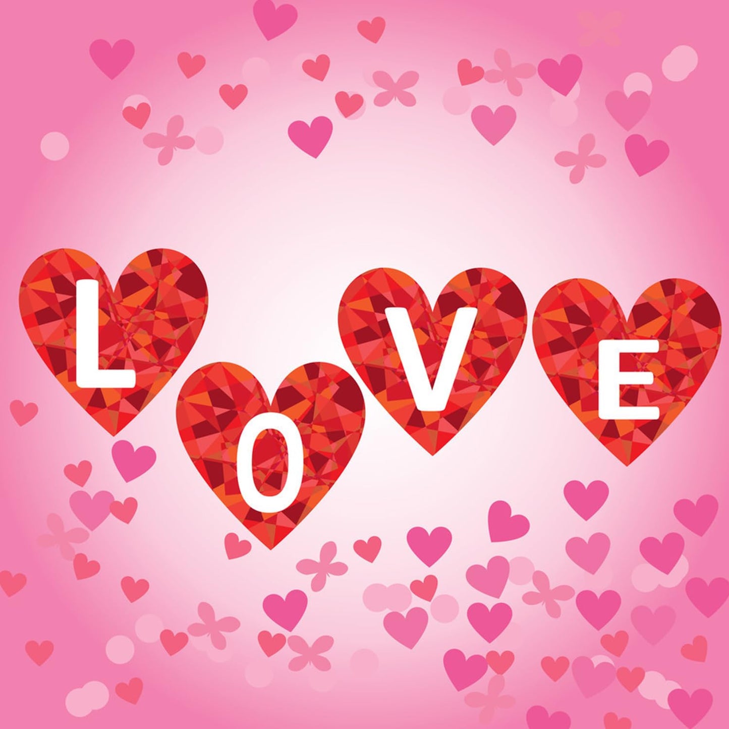 CJDLTS Valentines Press on Nails Short Square Artificial Acrylic Fake Nails Red Pink Love Balloon with Red Bow Full Cover Glossy Heart Stick on Nail Artificial Fingernails for Women Festival Manicure