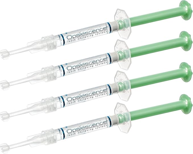 Opalescence 20% Teeth Whitening Refill Kit (4 Syringes) Carbamide Peroxide. Made by Ultradent, in Mint Flavor. Tooth Whitening Refill Syringes - B-5196-4