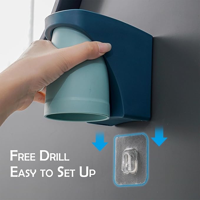 Toothbrush Holder Wall Mounted Suction Cup Set, sgzscl Bathroom Storage Organizer Space Saving for Family Members Father Mother and Son/Daughter (Noblewhite)