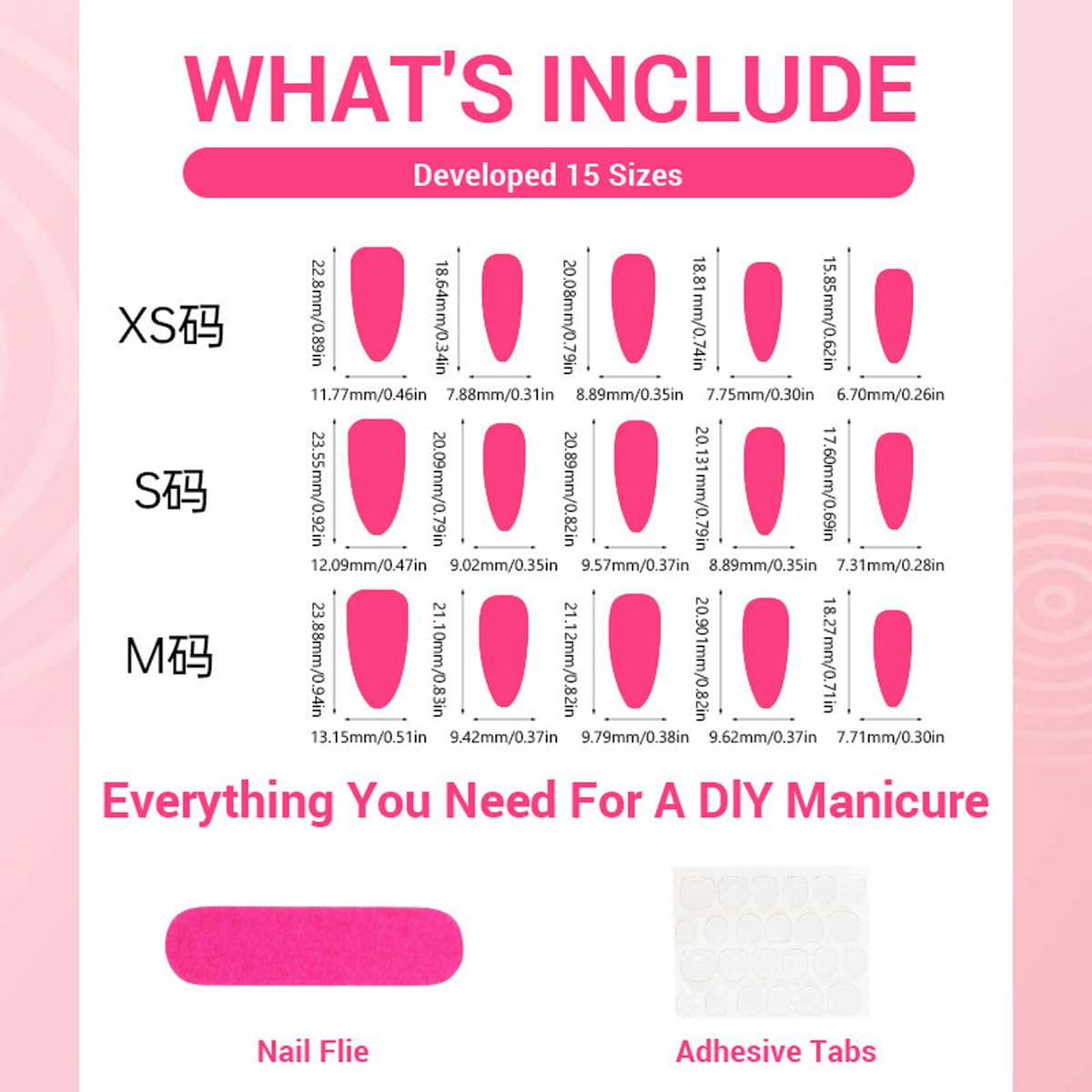Medium Almond Press on Nails - 3D Charms Fake Nails with Black Red Butterfly Designs False Nails French Tip Glue on Nails Reusable Full Cover Stick on Nails for Women Manicure 24Pcs