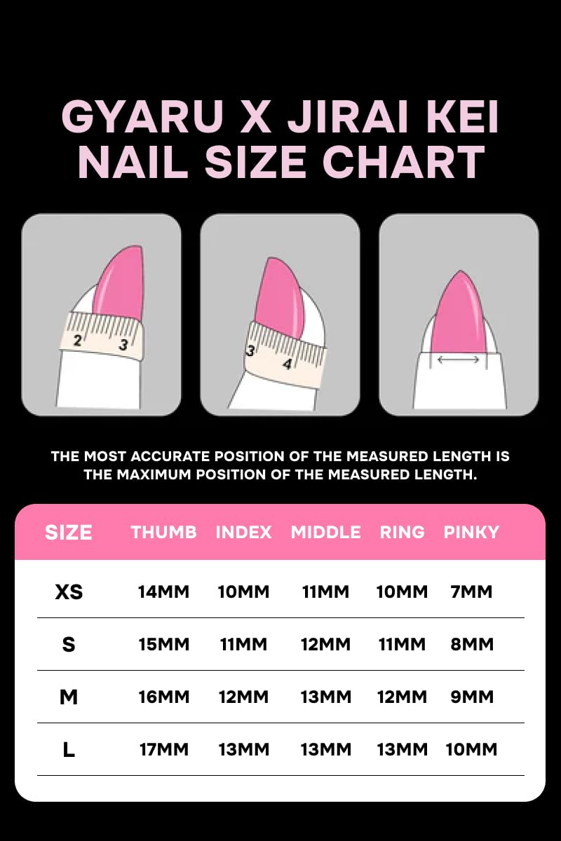 Gyaru Glam Leopard Print Press-On Nails – Kawaii Cosplay Nails with Glitter, Bows & Charms - Costume Accessory (Jirai Kei, L)