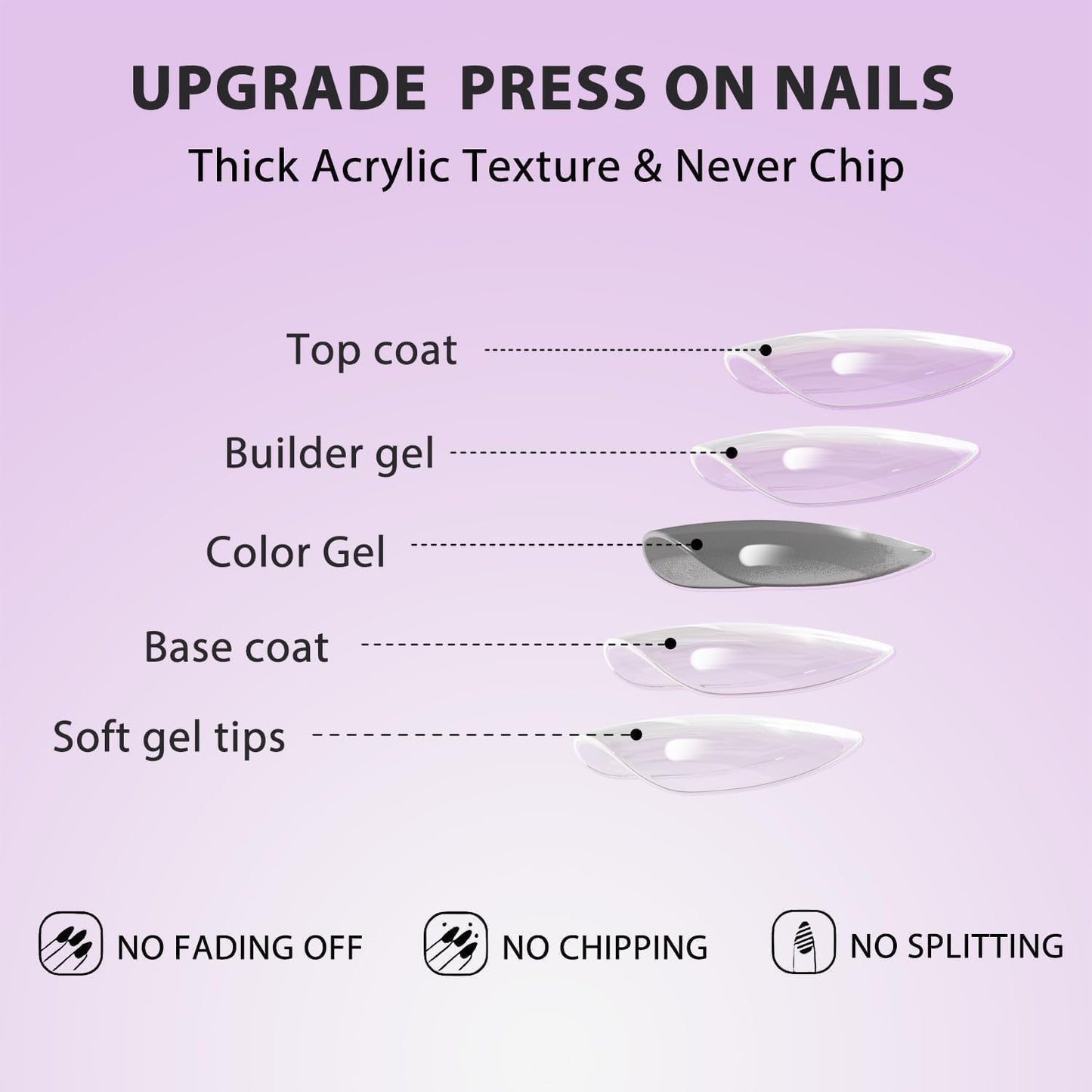 KQueenest White Press on Nails Short Almond - 30 Pcs Reusable Fake Nails Glue on, Thick Natural Fit Acrylic Nails, Salon Quality Stick on Nails for Women, No Damage Easy Soild Color False Nails