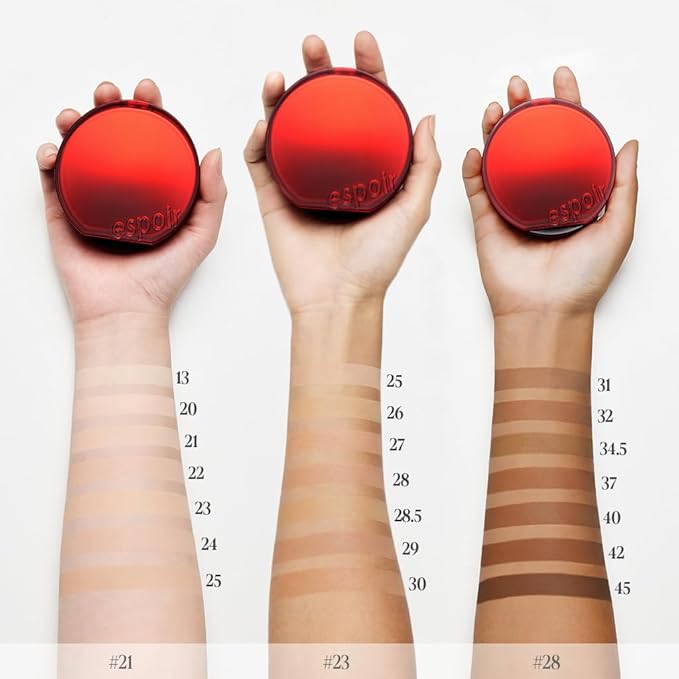 Espoir Be Velvet Cushion Foundation #28 Ginger | Quick and Easy Coverage with Long-lasting Color by Zero Oxidation, Velvety Smooth Finish & Lightweight Formula, Vegan, Korean Makeup, 0.46 oz