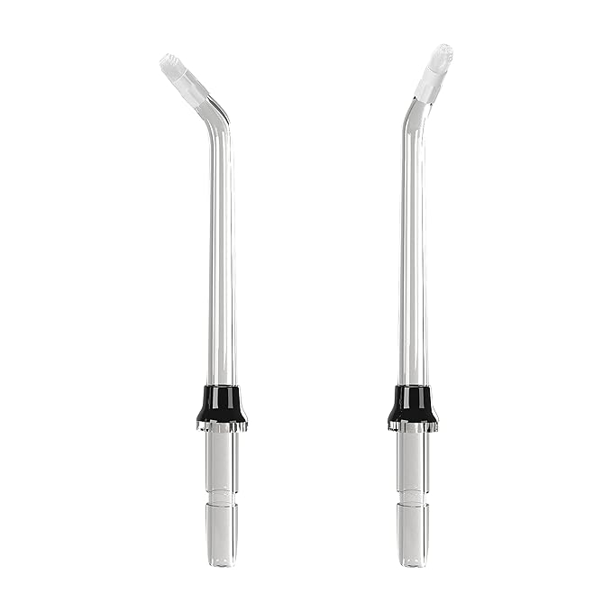 BURST Electric Water Flosser Replacement Tips (Ortho/2 Pack) | for Fresh Breath & Healthy Gums | Plaque Removal Between Teeth, Braces & Dental Work