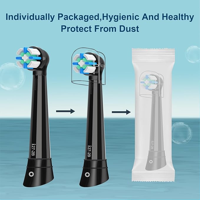 iO Replacement Heads Compatible with Oral B iO 2/3/4/5/6/7/8/9/10 Series Electric Toothbrush,IO Toothbrush Heads Compatible with Oral B iO,Medium-Hard bristles Care for Your Teeth