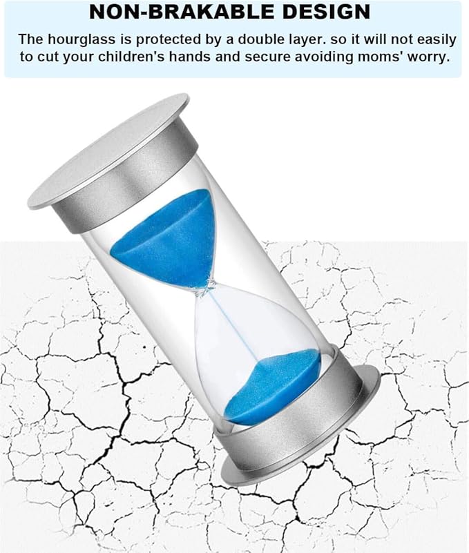 SuLiao 90 Second Sand Timer, Giant Plastic Unbreakable Hourglass Sand Clock for kids Games Classroom