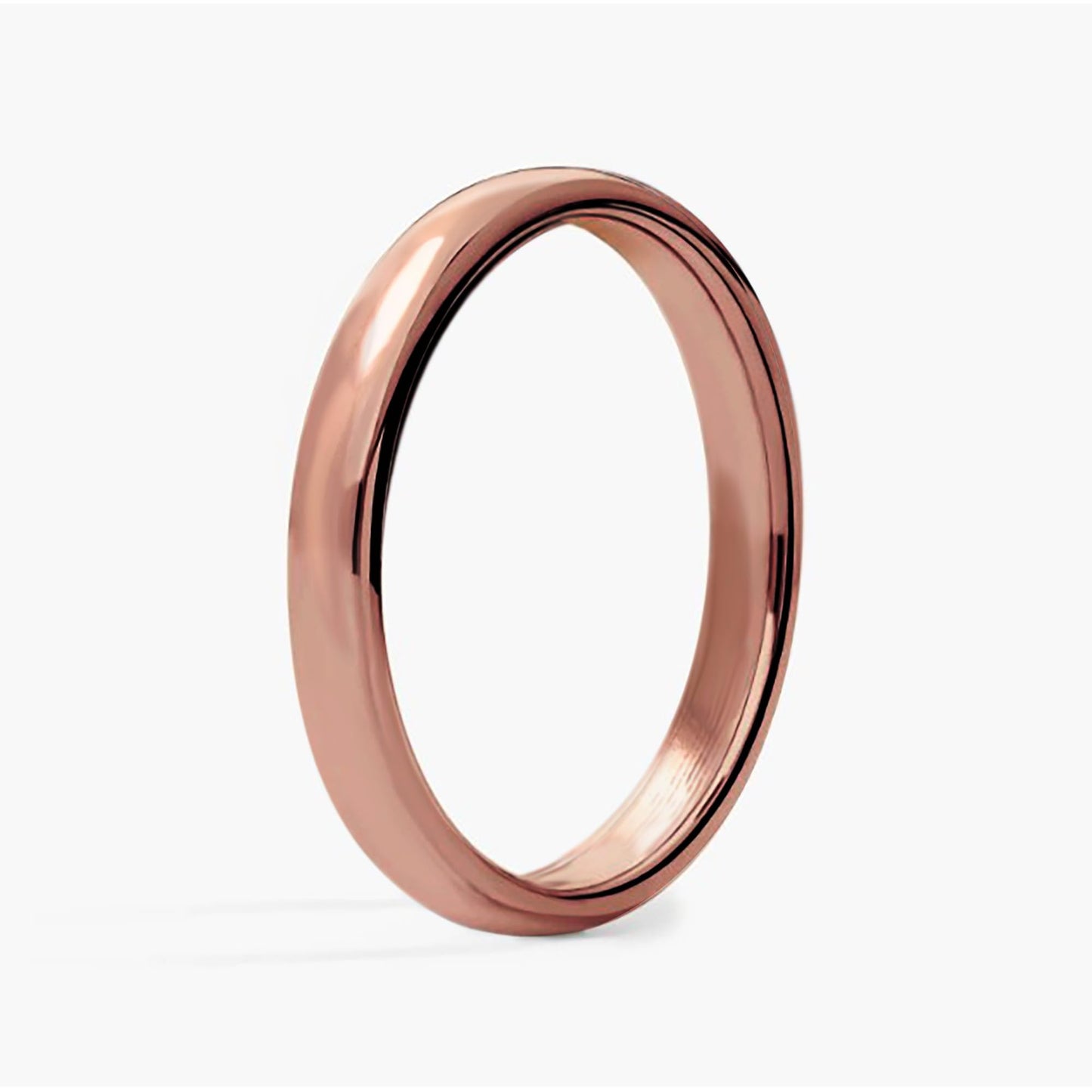 IVY & BAUBLE Pure Uncoated 3mm Copper Ring for Men & Women – Raw Authentic Solid Copper Band – Crafted in USA – Lab-Tested & Wellness Jewelry, Sizes 7