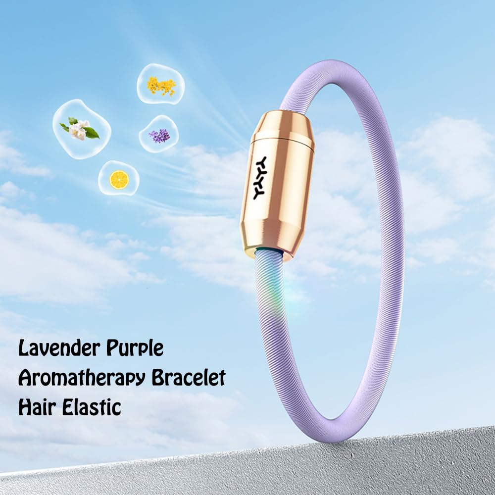 YOLAXGA Essential Oil Diffuser Bracelet or Aromatherapy Hair tie,Wristband Diffusing Bracelet Mother's Day Birthday Christma holistic gifts for women (Green)