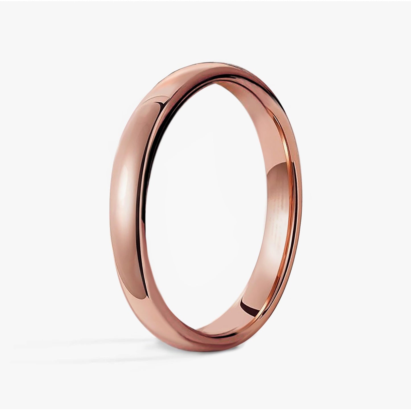 IVY & BAUBLE Pure Uncoated Solid Copper Ring for Men & Women — Lab-Tested, Raw Authentic Copper Band, Wellness Jewelry, Crafted in USA, 3mm, Size 9