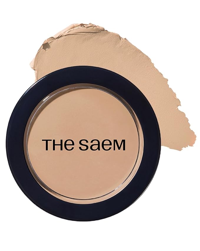 THESAEM Cover Perfection Pot Concealer #01 Clear Beige - High Adherence & Coverage Balm, Conceals Blemish & Acne Spots, Matte Finish Sebum Control for Oily and Combination Skin