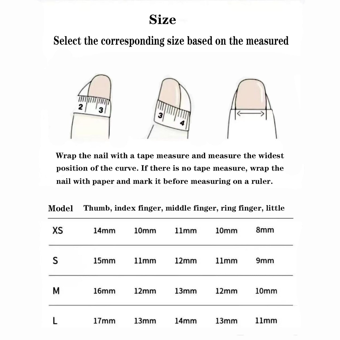 Handmade Press on Nails Flower Press on Nails French Tip False Nails with 3D Star Designs Short Almond Shaped Fake Nails Glossy Full Cover Artificial Acrylic Nails for Women (Size M)