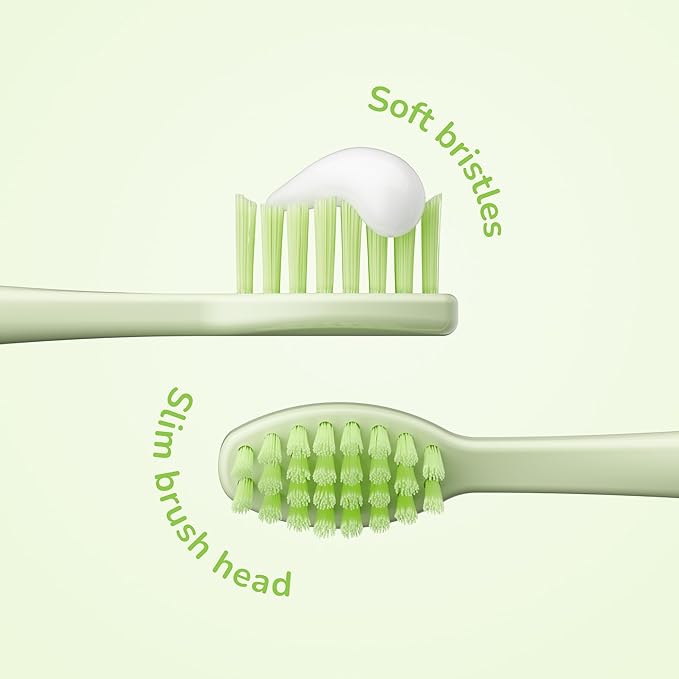 ORDO Squishmallows Toothbrush, Sonic Battery Toothbrushes for Kids, Soft Bristles, Extra Brush Head Inc, Gift for Kids Aged 4 Years and Up, Battery Included, Rutabaga