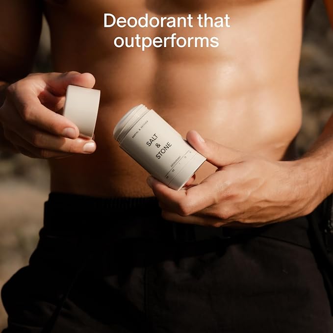 SALT & STONE Deodorant | Extra Strength Natural Deodorant for Women & Men | Aluminum Free with Seaweed Extracts, Shea Butter & Probiotics (Black Rose & Oud - 2.6 fl oz)