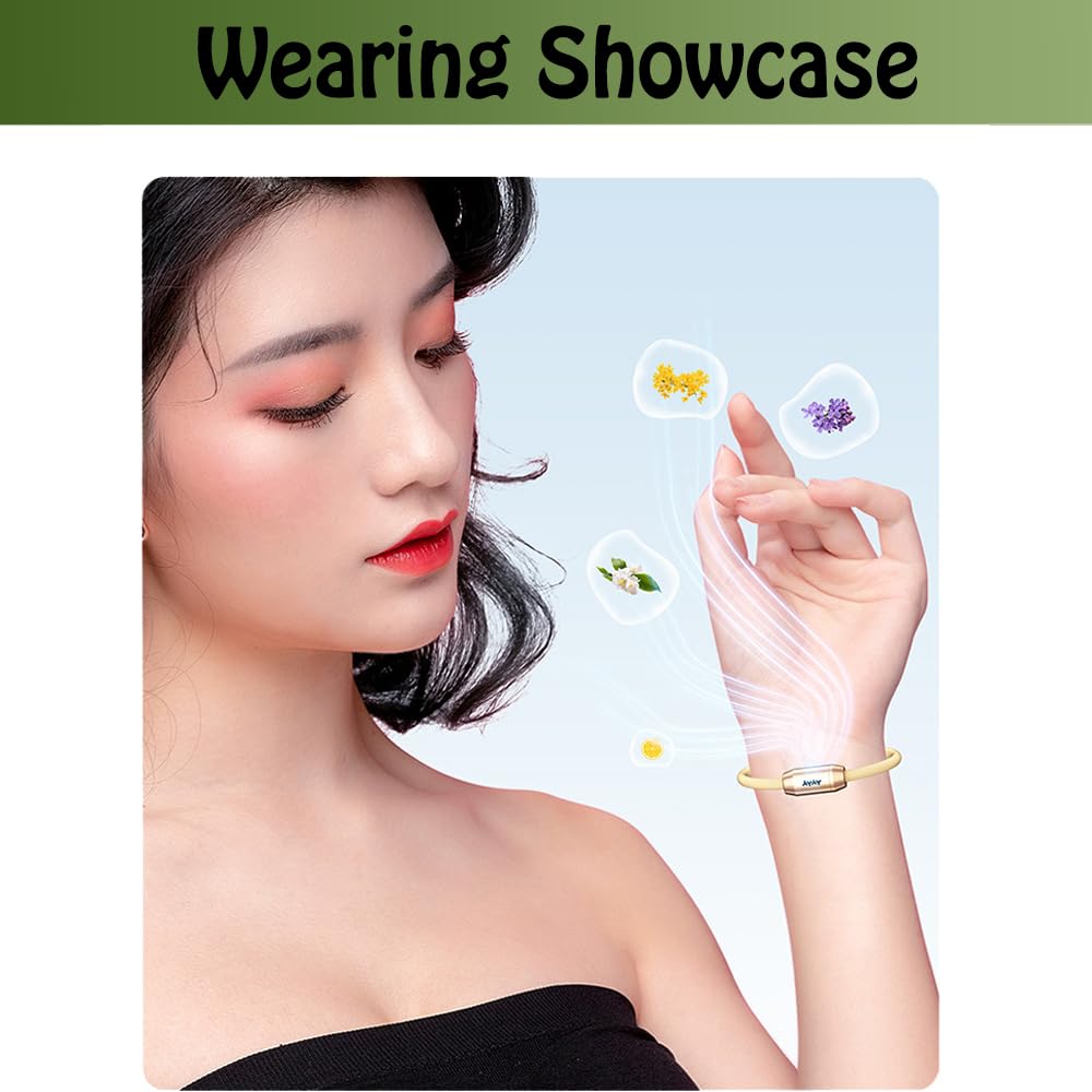 YOLAXGA Essential Oil Diffuser Bracelet & Hair Tie - Portable Brass Aromatherapy Locket for Relaxation & Anxiety Relief - Wellness Gift for Men & Women (Includes 10 Refill Sticks)-Purple&Black
