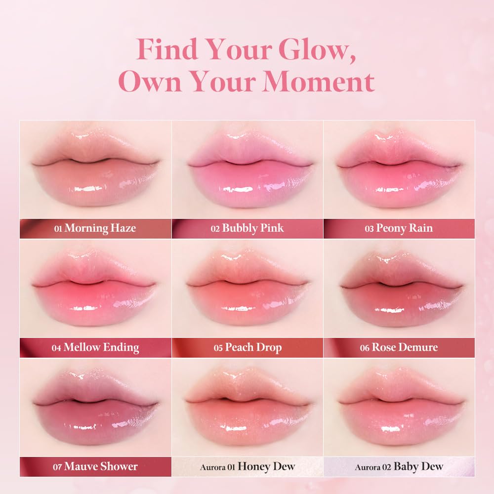 MILKTOUCH Dew Stain Sheer Lip Gloss (04 Mellow Ending, 0.14 Fl Oz (Pack of 1))