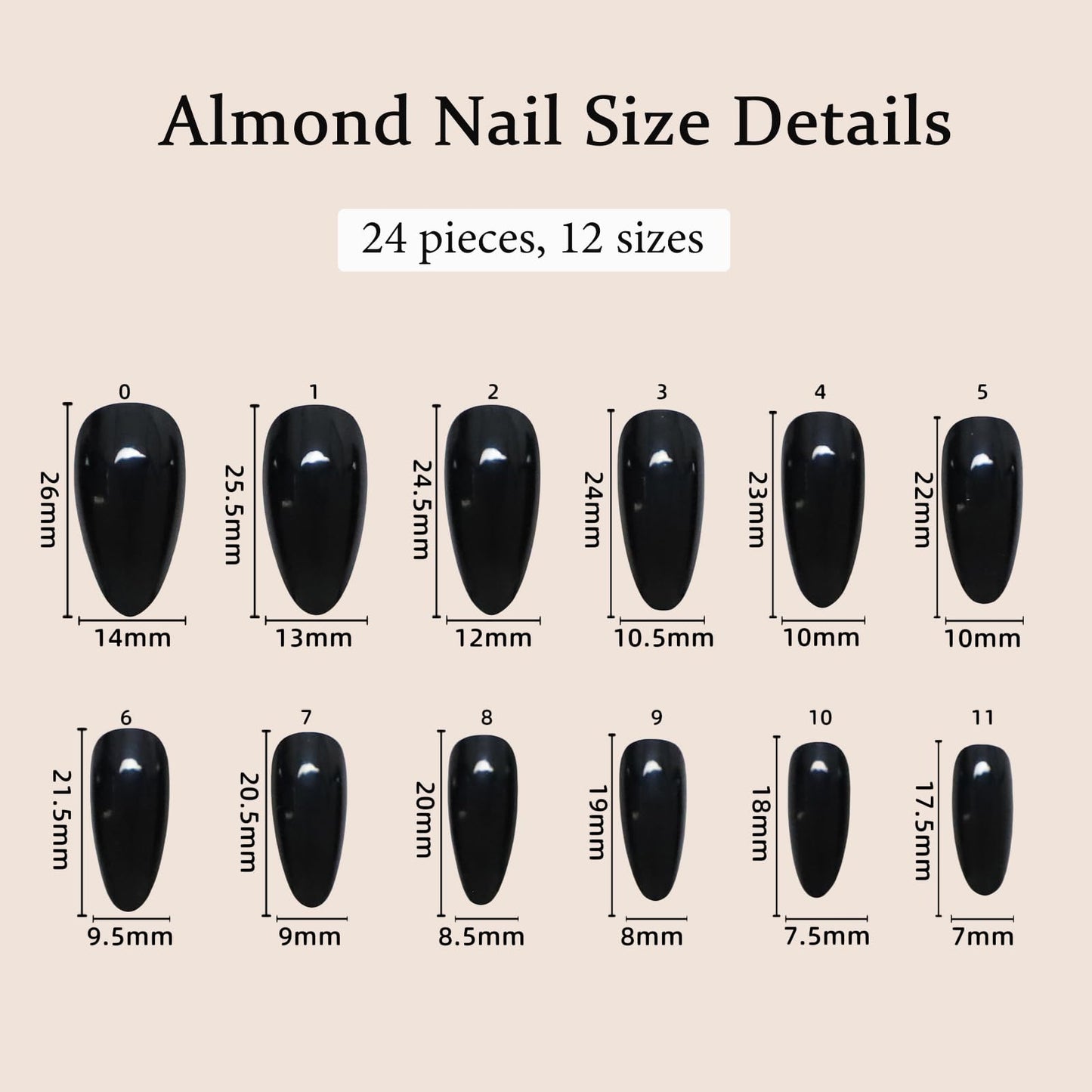 24Pcs Chrome Press on Nails Medium Almond Fake Nails Pink Aurora False Nails Glossy Quality Nail Tips Full Cover Glue on Nail Cute Acrylic Stick on Nails for Women Quick Manicure Kit