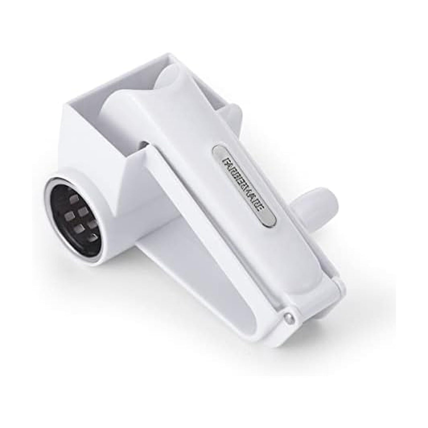 Farberware Professional Rotary Grater with Fine Etched Stainless Steel Drum, 4.33x5.51x3.54 Inch, White
