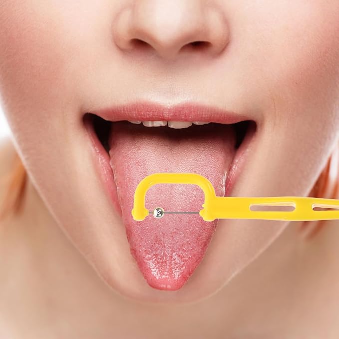 Garneck 4pcs Oral Muscle Trainer Tongue Exercise Tool for Speech Therapy Jaw Exerciser Swallowing Rehabilitation