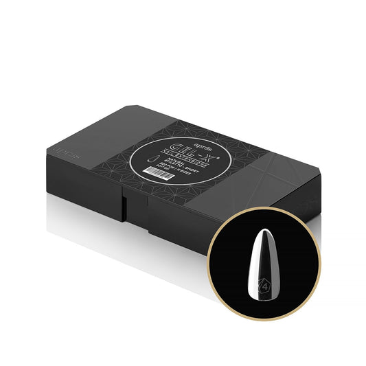 Aprés Gel-X® Natural Stiletto Short Tip Box | 500pc Gel-X Tips, 11 Sizes 00-9, Premium Quality