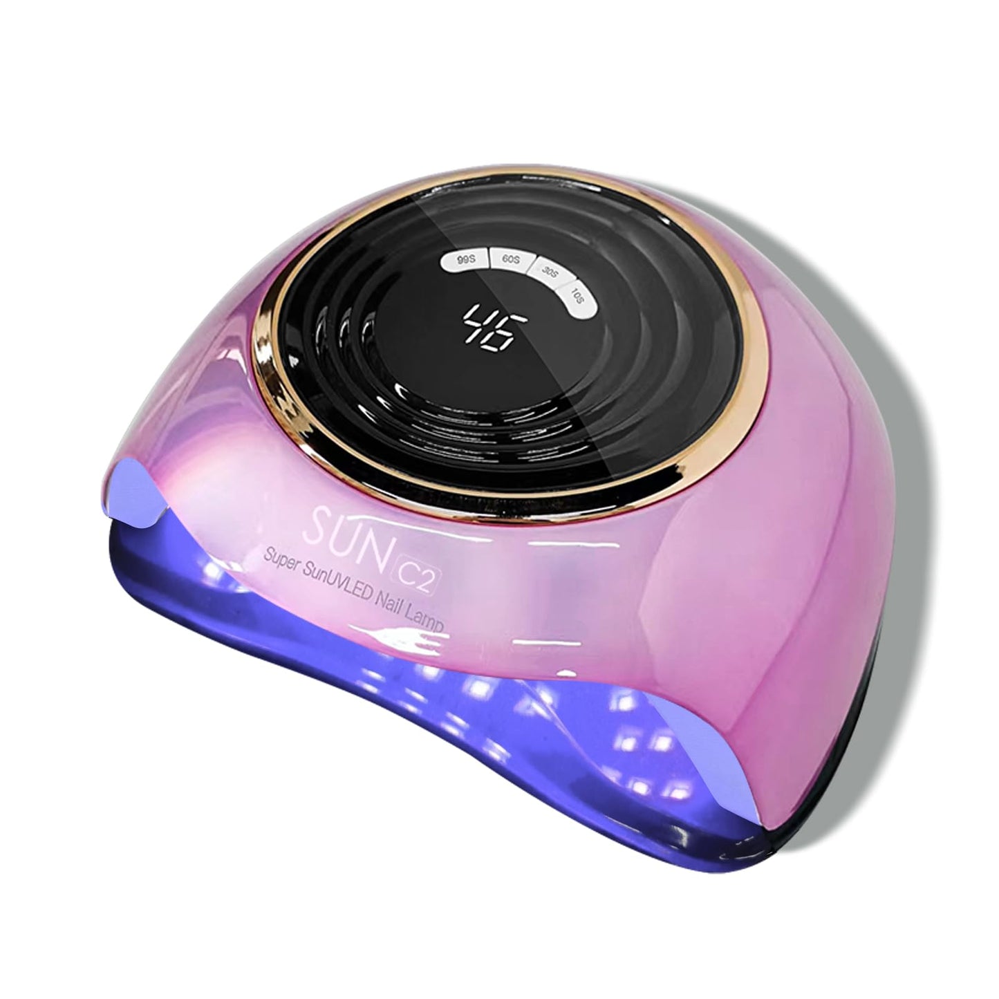 MIRAGE LAYON UV LED Nail Lamp, 288W Professional Nail Dryer for Gel Polish, 63 LED Beads Automatic Sensor Nail Curing Lamp with 4 Timer for Woman Girl Salon at Home