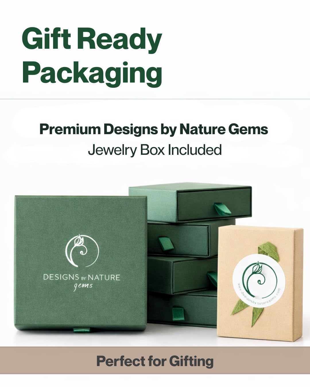 Designs by Nature Gems Emerald Necklace For Women, Raw Crystal Pendant Jewelry, Unique Birthstone Necklaces For Women, Bronze Jewelry Birthday Gifts For Women, Mothers Day Gifts, New Mom Gifts