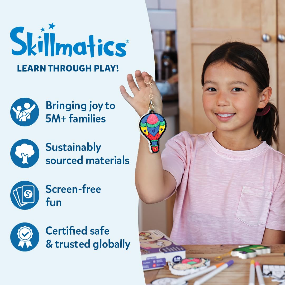 Skillmatics Waxy Window Art - 100 Bendable Waxy Sticks for Mess-Free DIY Fun, Reusable 100% Organic Beeswax Craft Kit, Travel Friendly, Creative Gifts for Girls & Boys Ages 5, 6, 7, 8, 9, 10, 11, 12