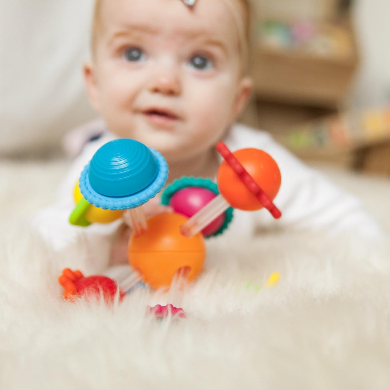Fat Brain Toys Wimzle, Sensory, Fidget Toys for Toddlers, Babies 6 Months+