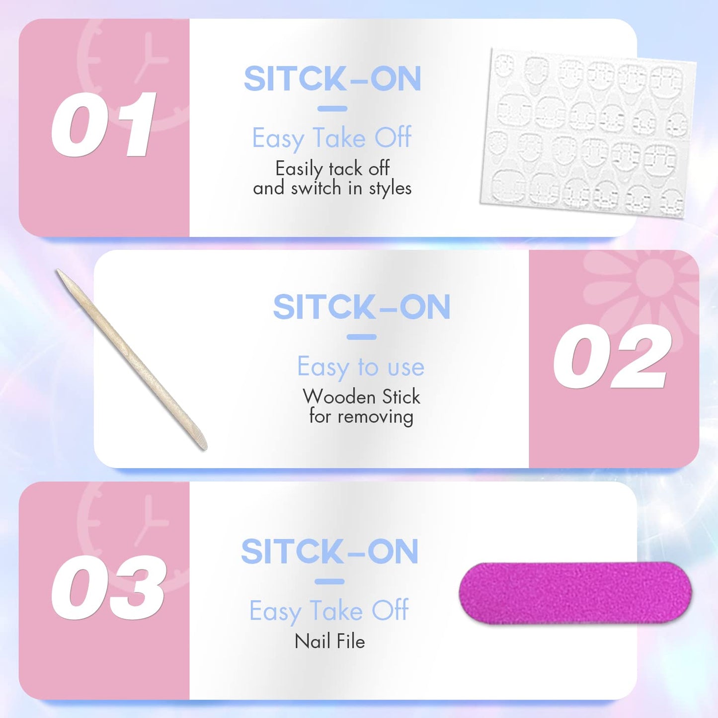 KQueenest Short Press on Nails Square Grey Nails Set, Dark Color Fake Nails Gel Nails Press Ons, Acrylic Nails Short Coffin Small Glue on Nails for Women in 24 Pcs