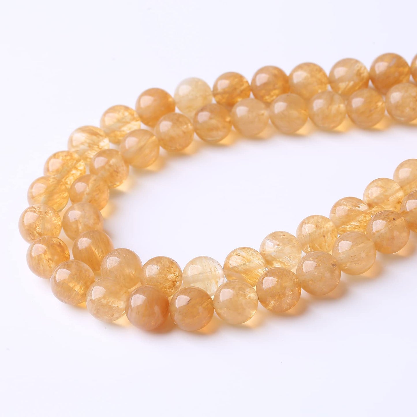 60PCS 6MM Tea Watermenlon Stone Beads Energy Healing Beads for DIY Jewelry Bracelet Necklace Making for Jewelry Making 15Inch