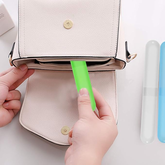 48PCS Plastic Toothbrush Case Six Colors Portable Dust-proof Toothbrush Cases Toothbrushes Holder for Daily and Travel Use (48)