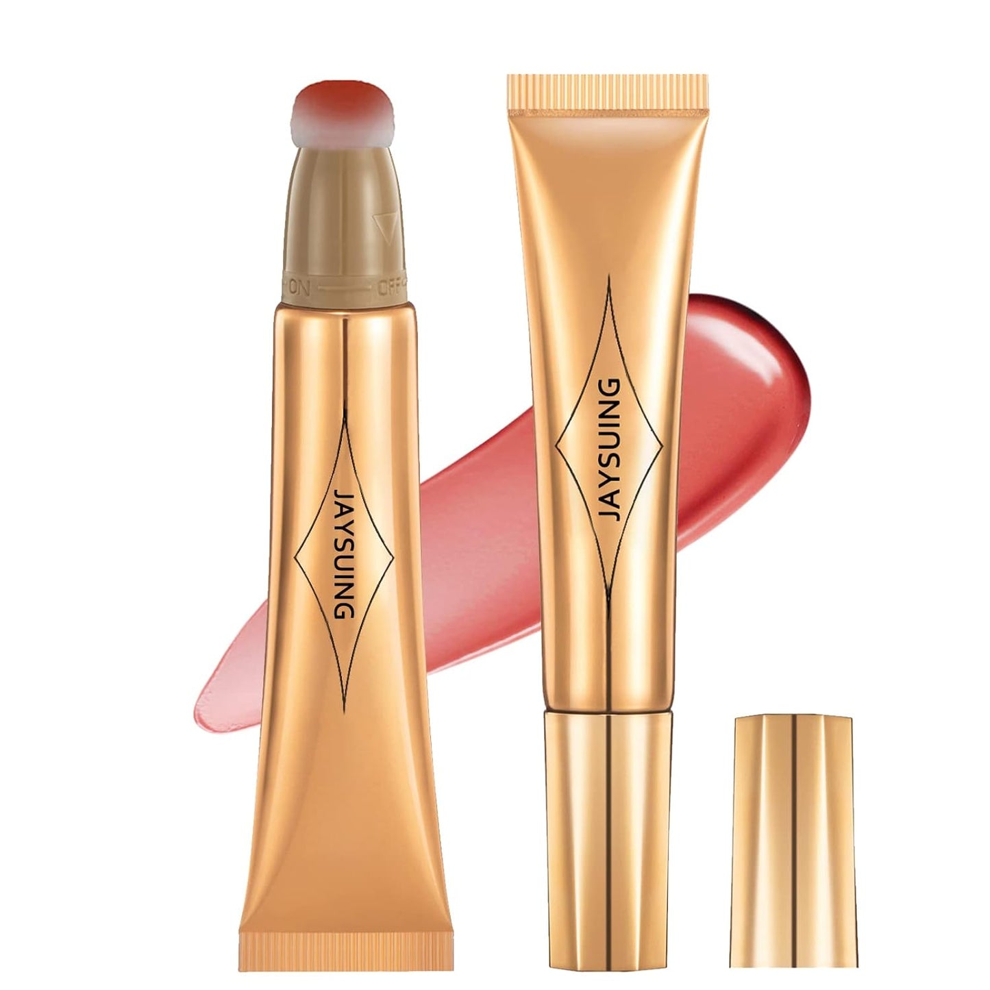Liquid Blush Beauty Wand, Liquid Blush, Blush stick, Liquid Blush for Cheeks, Contour Beauty Wand, Natural Smooth Creamy Highlight Matte Liquid Blush Stick with Soft Cushion Applicator