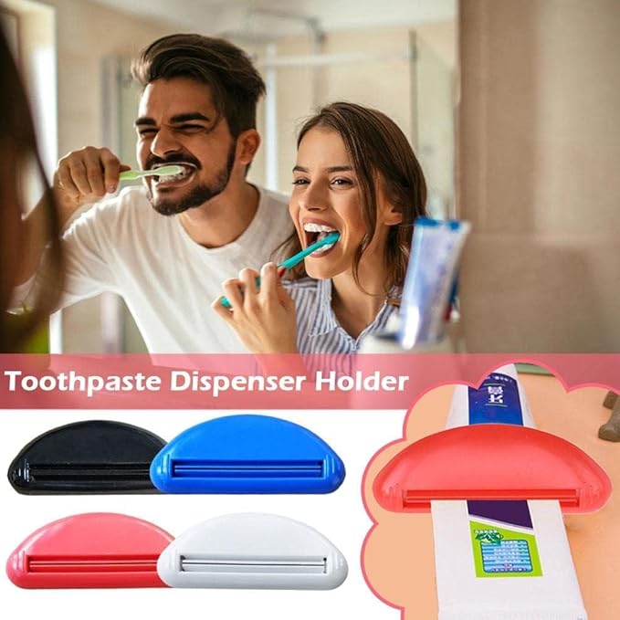Toothpaste Tube Squeezer,Plastic Toothpaste Tube Squeezer Dispenser,Toothpaste Clips for Saving Toothpaste,Simple and Practical,Mobility and Daily Living Aids (Blue)
