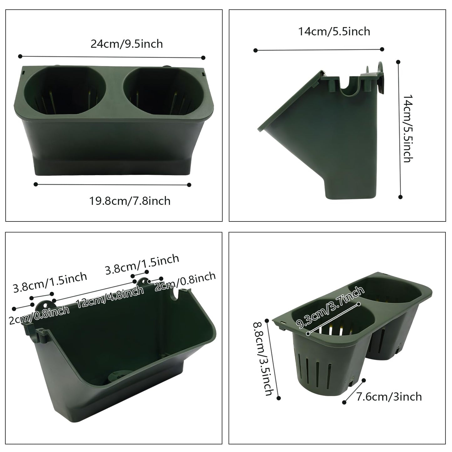 CheriMuMu 30 Pockets Self Watering Vertical Planters, Indoor Outdoor Wall-Mounted Flower Pot Holder, Hanging Planting Grow Bags, Stackable Gardening Greening Container for Herbs Vegetables Fruits