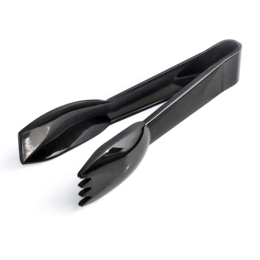 New Star Foodservice 42290 Utility Tong, High Heat Plastic, Straight Edge, 6 Inch, Set of 12, Black
