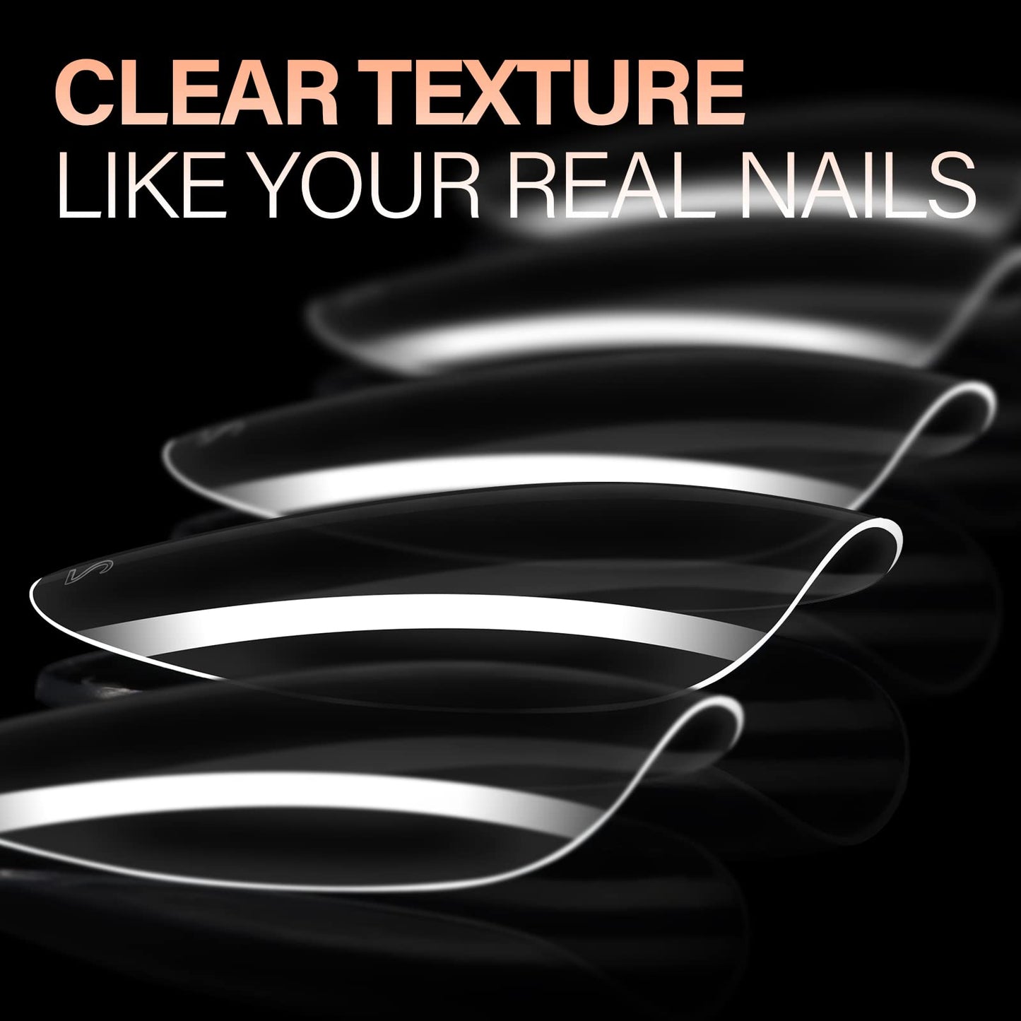AILLSA Almond Nail Tips 504pcs Clear Nails Tips Gel Full Cover Nails Tip Medium Almond Shaped Fake Soft Nails for Press on Nail Extensions Home DIY Nails Salon- X (12 Sizes)