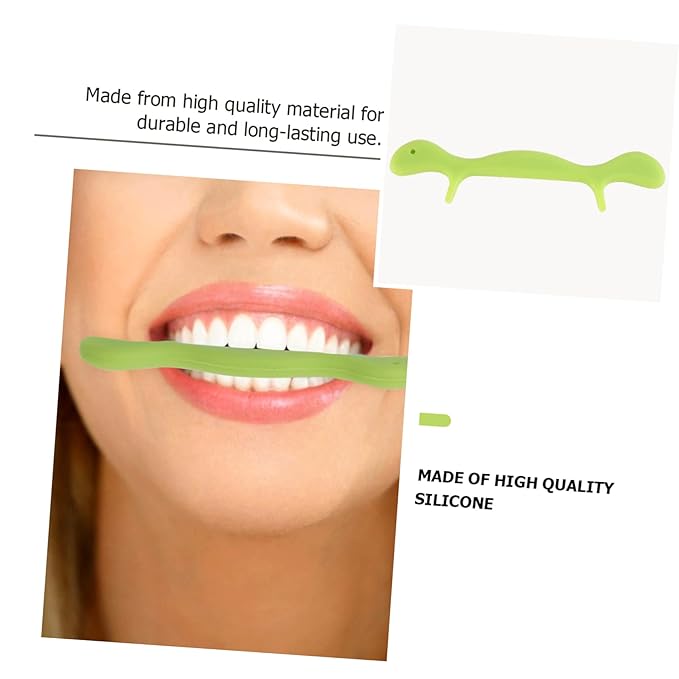 minkissy 3pcs Smile Practice Tool Silicone for Stuttering Mouth Exerciser for Facial Muscle Strengthening Portable Wrinkle Tool for Ages