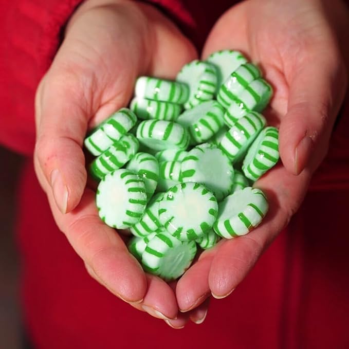 Starlight Spearmint Individually Wrapped Candy, 2 Pound Bulk Pack, Sweets for On the Go Refreshment, Starlight Mints Bulk Candy.