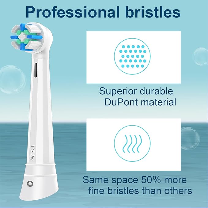 iO Replacement Heads Compatible with Oral B iO 2/3/4/5/6/7/8/9/10 Series Electric Toothbrush,IO Toothbrush Heads Compatible with Oral B iO,Medium-Hard bristles Care for Your Teeth