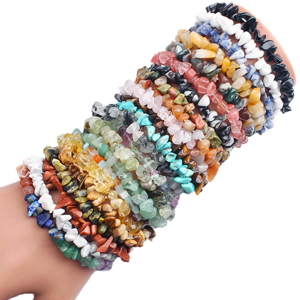 Natural Chip Stone Beads Blue Sandstone 5-8mm About 400 Pieces Irregular Gemstones Healing Crystal Loose Rocks Bead Hole Drilled DIY for Bracelet Jewelry Making Crafting (5-8mm, Blue Sandstone)